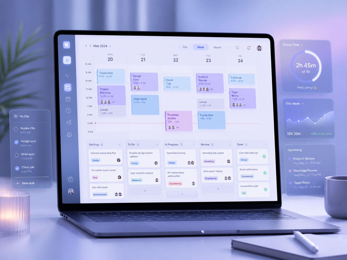 KanCal workspace preview